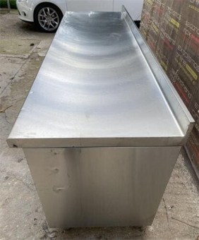 Πόστο Καφέ Ανοξείδωτο 225x70x87 Με Συρτάρι & Αποθηκευτικό Χώρο Μεταχειρισμένο